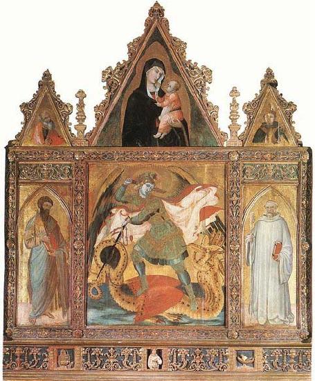 Ambrogio Lorenzetti St Michael France oil painting art